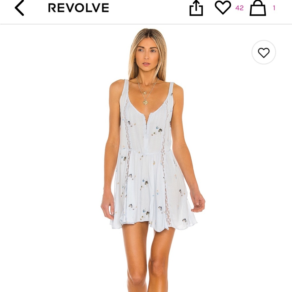 Free People Give a Little Mini Slip Dress